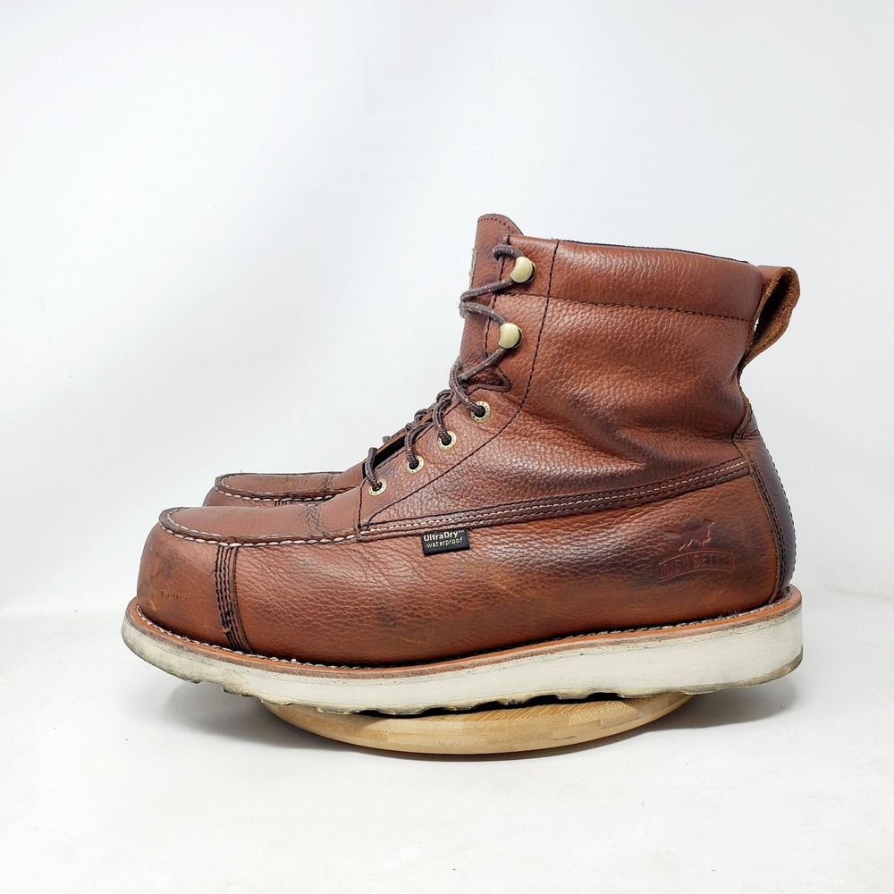Red Wing Irish Setter Boots Mens 12 E2 WIDE Wingshooter ST Wedge Moc Toe Shoes